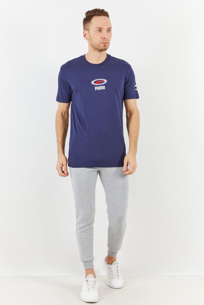 PUMA Men Regular Fit Short Sleeve Training T-shirt, Navy - Image 2